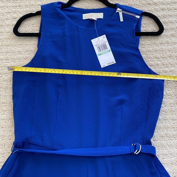 MICHAEL Michael Kors Twilight Blue D Ring Belt Cropped Pant Jumpsuit - Picture 16 of 16